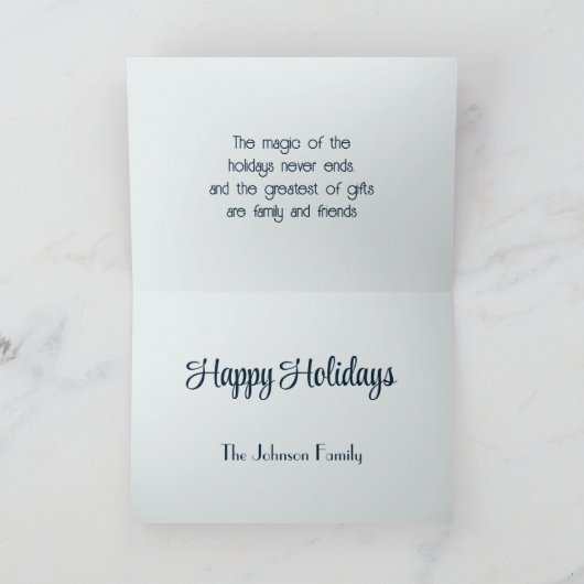 ウィンタースノーグローブ シーズンカード (内部)