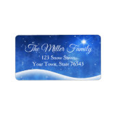 ウィンタースノーシーン住所 シール (正面)