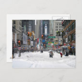 ウィンタースノーストームニューヨークシティ12/26/10 ポストカード (正面/裏面)