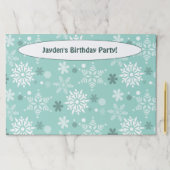 ウィンタースノーターコイズ紙ランチョンマット ペーパーパッド (インサイチュ)