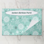 ウィンタースノーターコイズ紙ランチョンマット ペーパーパッド (折り畳み)