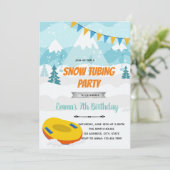 ウィンタースノーチューブパーティー招待状 招待状 (スタンド正面)