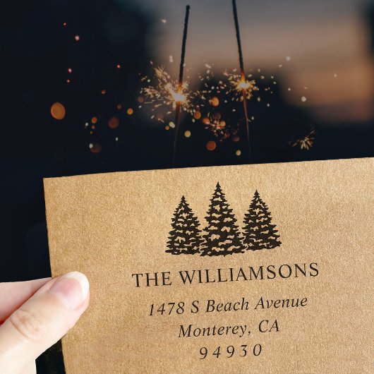 ウィンタースノーツリーズ差出人住所 セルフインキングスタンプ