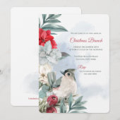 ウィンタースノーバードホリデーブランチ招待状 招待状 (正面/裏面)