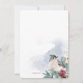 ウィンタースノーバードホリデーブランチ招待状 招待状 (裏面)