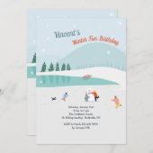 ウィンタースノーファン招待状 招待状 (正面/裏面)