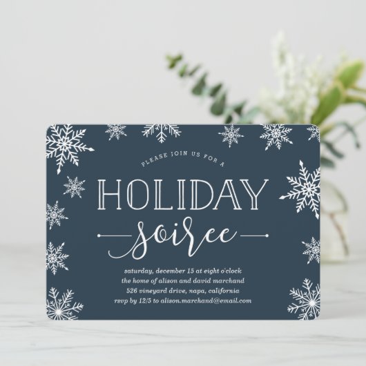 ウィンタースノーフォールホリデーソイリーパーティー 招待状 (スタンド正面)