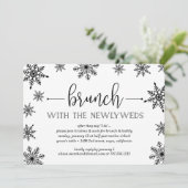 ウィンタースノーフォール結婚プズブランチ招待状 招待状 (スタンド正面)