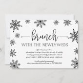 ウィンタースノーフォール結婚プズブランチ招待状 招待状 (正面)