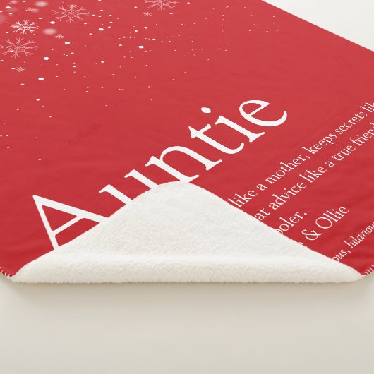 ウィンタースノーフレーカッコいいクズ叔母アンティ引用文ホリデー シェルパブランケット (3/4)