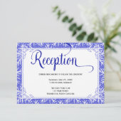 ウィンタースノーフレークの結婚式招待状 受付カード エンクロージャーカード (スタンド正面)