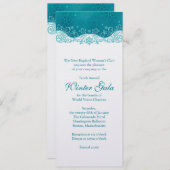 ウィンタースノーフレークガラ資金集企業のパーティー 招待状 (正面/裏面)