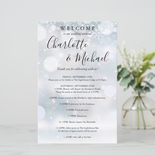 ウィンタースノーフレークスゲスト結婚ズウィークエンドプログラム (スタンド正面)