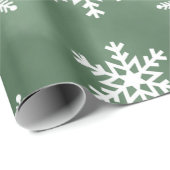 ウィンタースノーフレークスパターンホリデーラッピング紙 ラッピングペーパー (ロールコーナー)