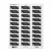 ウィンタースノーフレークスフラワーズホリデー住所 シール (フルシート)