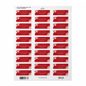 ウィンタースノーフレークスフラワーズホリデー住所 シール (フルシート)