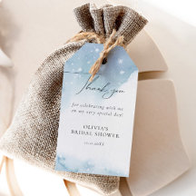 ウィンタースノーフレークスブルーブライダルシャワー