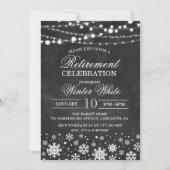 ウィンタースノーフレークスリタイアメント招待状 招待状 (正面)