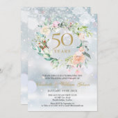 ウィンタースノーフレークスローズガーランド 50周年記念 招待状 (正面/裏面)