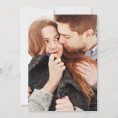 ウィンタースノーフレークス フラワーフォトウェディング セーブザデート (裏面)