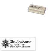 ウィンタースノーフレークネーム差出人住所 ラバースタンプ (押印)