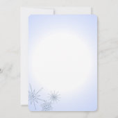 ウィンタースノーフレークホリデーパーティー 招待状 (裏面)