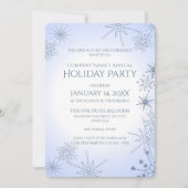 ウィンタースノーフレークホリデーパーティー 招待状 (正面)