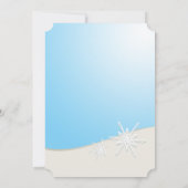 ウィンタースノーフレーク企業のホリデーパーティー 招待状 (裏面)