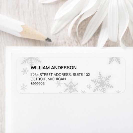 ウィンタースノーフレーク住所 シール (インサイチュ)