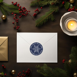 ウィンタースノーフレーク差出人住所 ラウンドシール