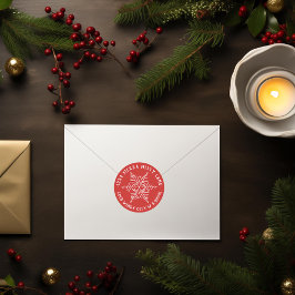 ウィンタースノーフレーク差出人住所 ラウンドシール