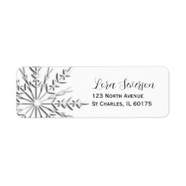 ウィンタースノーフレーク差出人住所 ラベル