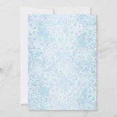 ウィンタースノーフレーク結婚式招待状 招待状 (裏面)