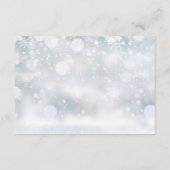 ウィンタースノーフレーク ハートスクリプト 結婚式 披露宴 エンクロージャーカード (裏面)