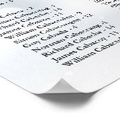 ウィンタースノーフレーク 300名 ウェディング席次表 ポスター (角)