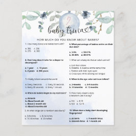 ウィンタースノーベビートリビア |赤ちゃんシャワーゲーム