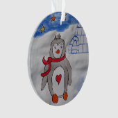 ウィンタースノーペンギンアクリルオーナメント オーナメント (正面)