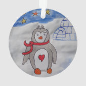 ウィンタースノーペンギンアクリルオーナメント オーナメント (裏面)