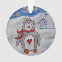 ウィンタースノーペンギンアクリルオーナメント オーナメント