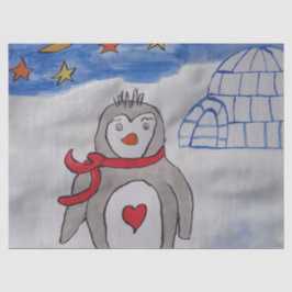 ウィンタースノーペンギンティッシュペーパー 薄葉紙