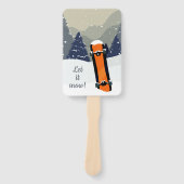 ウィンタースノーボードカスタム文字ハンドファン ハンドファン (正面)