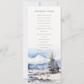 ウィンタースノーマウンテンスキーランドスケープ結婚式 プログラム (裏面)