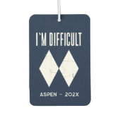 ウィンタースノーマウンテンズスポーツバケーションカスタム カーエアーフレッシュナー (正面)