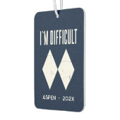 ウィンタースノーマウンテンズスポーツバケーションカスタム カーエアーフレッシュナー (左)