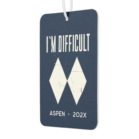 ウィンタースノーマウンテンズスポーツバケーションカスタム カーエアーフレッシュナー (左)