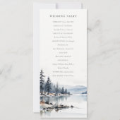 ウィンタースノーマウンテンレイク結婚式 プログラム (裏面)