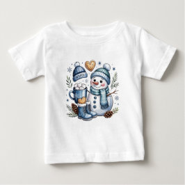 ウィンタースノーマン ベビーTシャツ