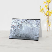 ウィンタースノーリーバーシーンすべての行事 カード (黄色い花)