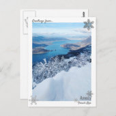 ウィンタースノーレイクアネシー葉書 ポストカード (正面/裏面)