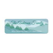 ウィンタースノー差出人住所ラベル ラベル (正面)